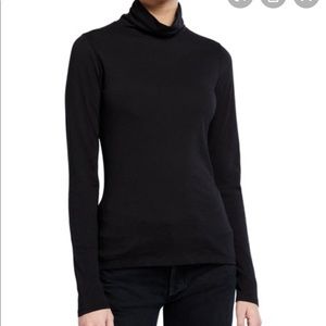Rag & bone, Black cotton slub turtleneck
